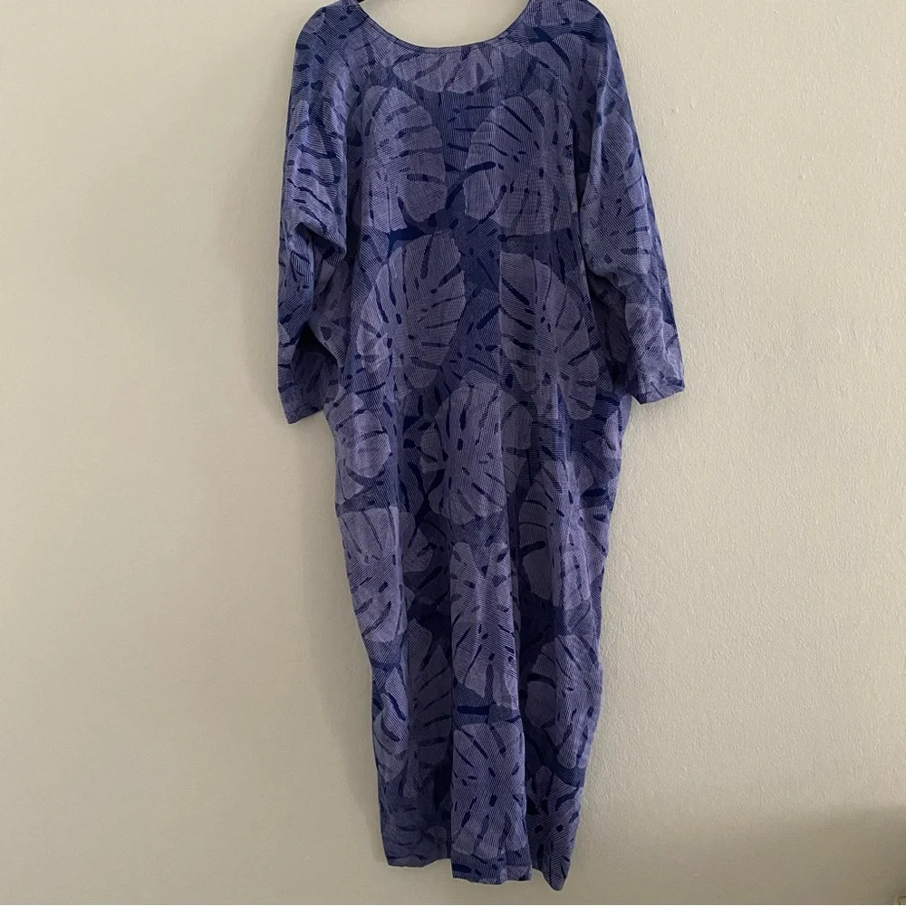 Aish Caftan Maxi Dress 100% Silk size Large - Picture 6 of 11